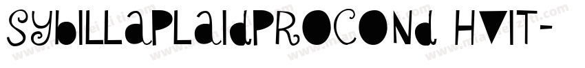 sybillaplaidprocond hvit字体转换